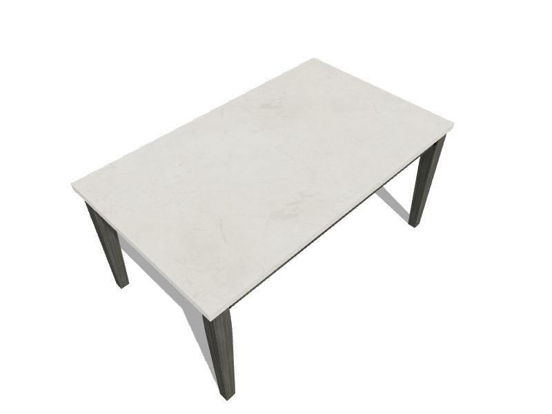 ACME FURNITURE Merel White Marble and Gray Oak Traditional Dining Table