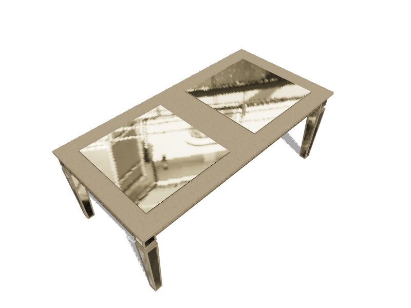 ACME FURNITURE Kacela Mirror and Champagne Contemporary/Modern