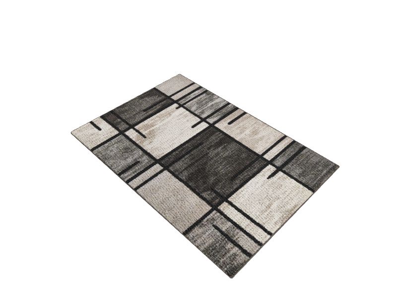 Orian Rugs American Heritage Fleet 5 x 8 Charcoal Indoor Geometric