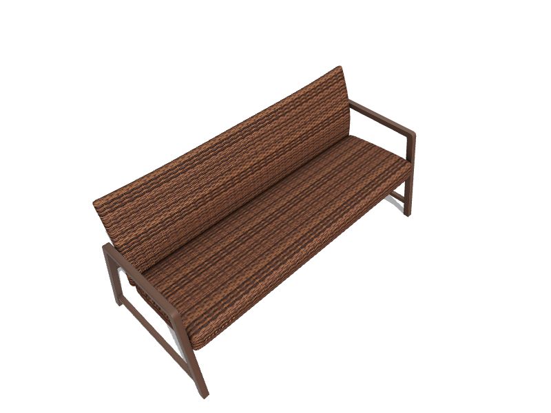 Style Selections Hambright Woven Outdoor Sofa Steel Frame in the Patio