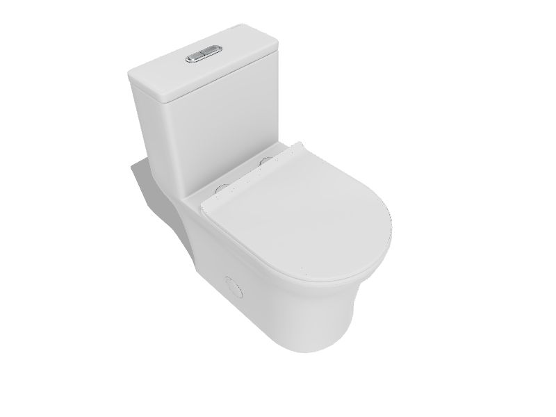 Swiss Madison Burdon Glossy White Dual Flush Elongated Standard Height Soft Close Toilet 12in