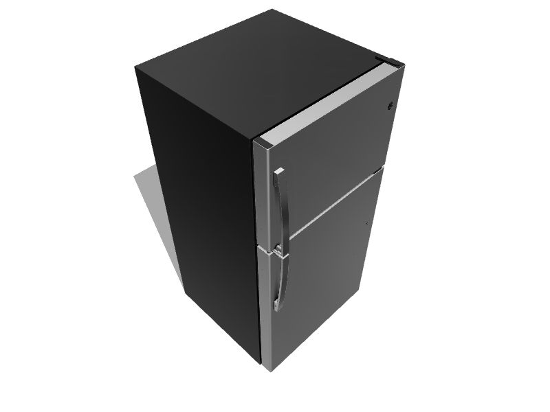 GE Garage Ready 19.1cu ft TopFreezer Refrigerator (Stainless Steel) at