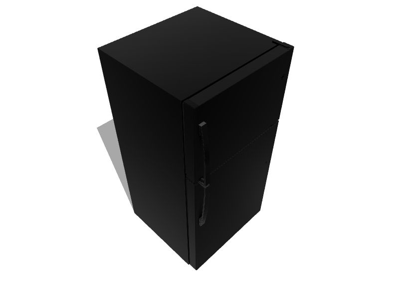 GE Garage Ready 21.9cu ft TopFreezer Refrigerator (Black Slate) in the TopFreezer