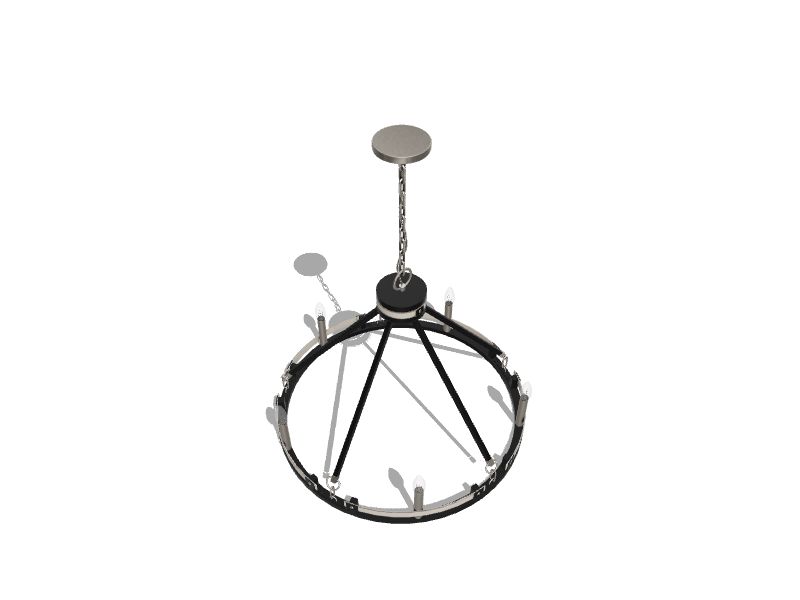 Kichler Stetton 5Light Distressed Gray Farmhouse Dry rated Chandelier