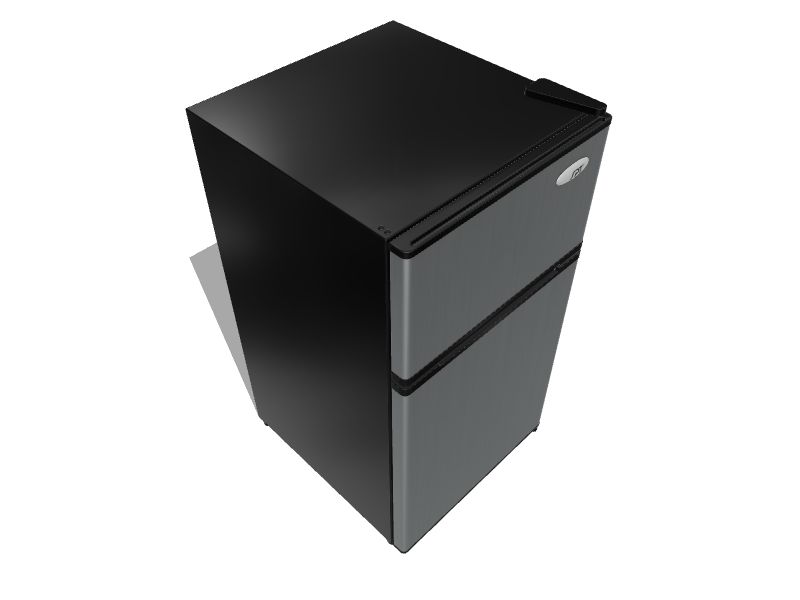 SPT 3.1cu ft Freestanding Mini Fridge Freezer Compartment (Stainless