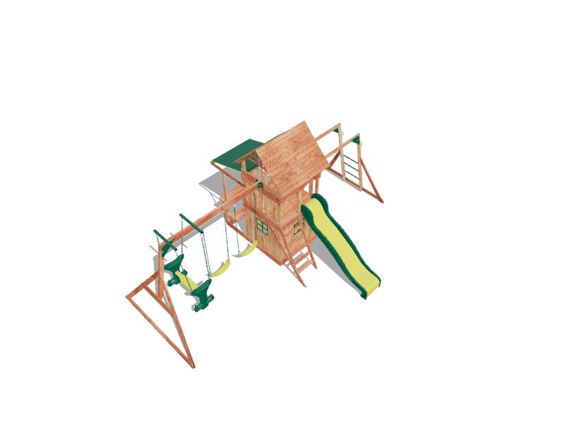 Backyard Discovery Saratoga Residential Wood Playset at