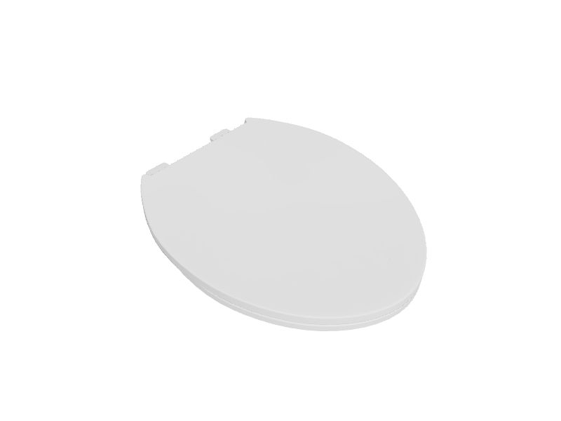 KOHLER Brevia Plastic White Elongated Soft Close Toilet Seat at