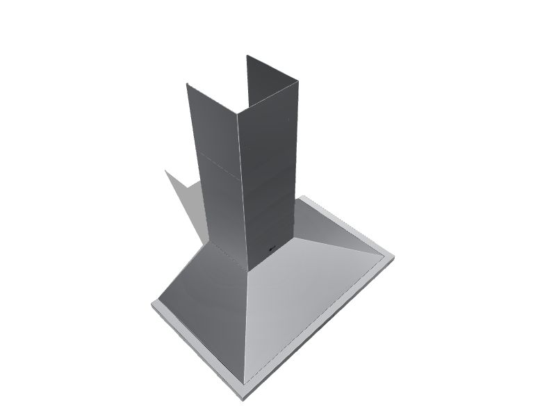 LG 36in Ducted Stainless Steel WallMounted Range Hood in the Wall