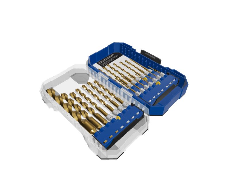 Kobalt 21Piece Assorted Titanium Coated Hss Twist Drill Bit Set in the