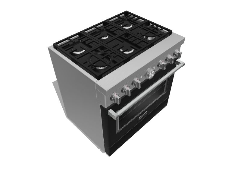 KitchenAid Smart Capable 36in Deep Recessed 6 Burners Selfcleaning