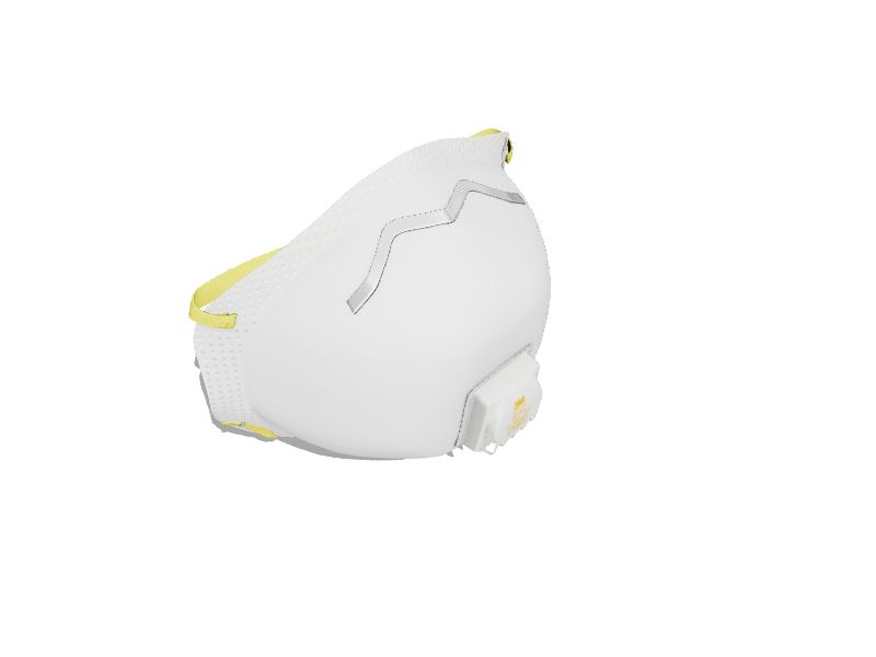 3M Respirator 2Pack White Disposable N95 Sanding and Fiberglass Safety