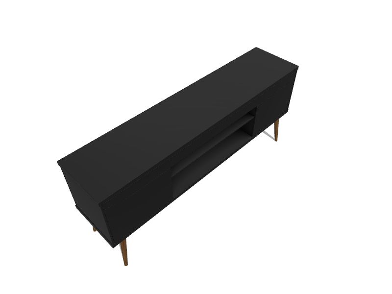 Manhattan Comfort Bradley Modern/Contemporary Black TV Stand