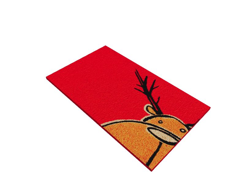 Callowaymills 17in x 29in Moose Design Coir Outdoor Christmas Mat in the Outdoor Christmas
