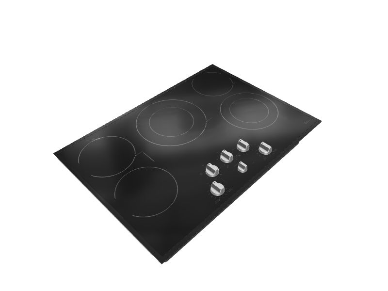 Cafe 30in 5 Elements Smooth Surface (Radiant) Black Electric Cooktop