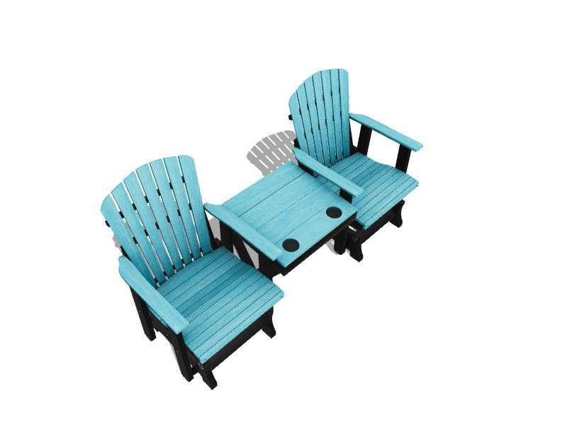 American Furniture Classics Aruba blue 76in W x 42in H Aruba Blue