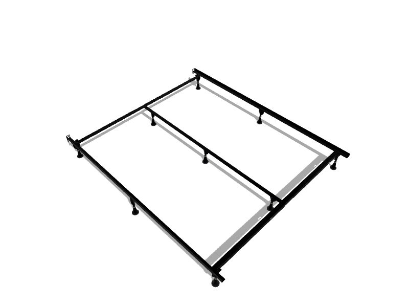 Hollywood Bed Adjustable Queen Bed Frame in Coffee Brown Traditional