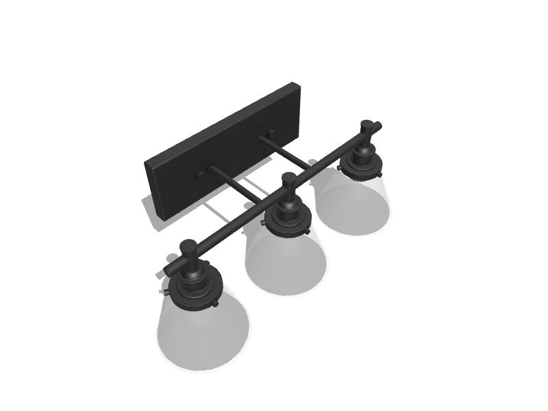 allen + roth Shiloh 24-in 3-Light Oil-Rubbed Bronze Transitional Vanity