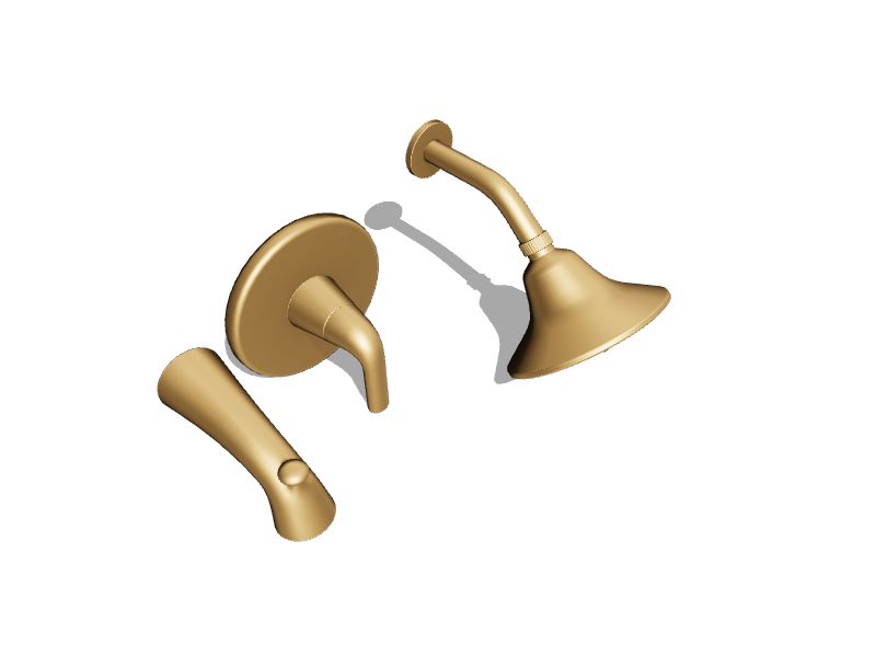 KOHLER Avail Vibrant Brushed Moderne Brass 1handle Multifunction