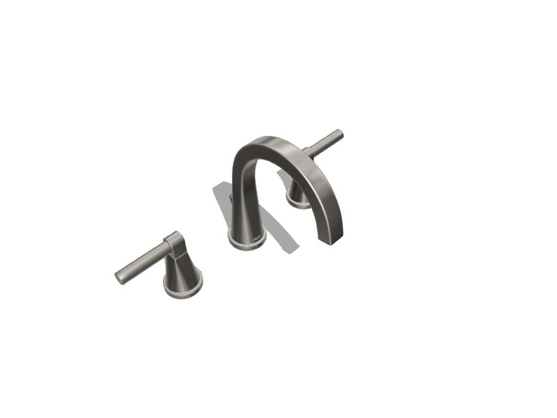 Delta Becker Spotshield Brushed Nickel Widespread 2Handle WaterSense