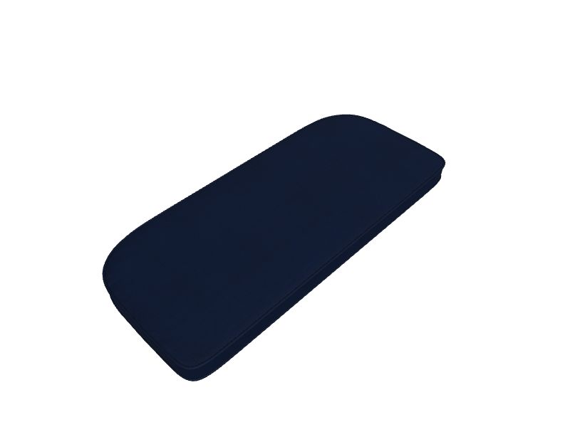 Style Selections Valleydale 42in x 18.5in Blue Patio Loveseat Cushion