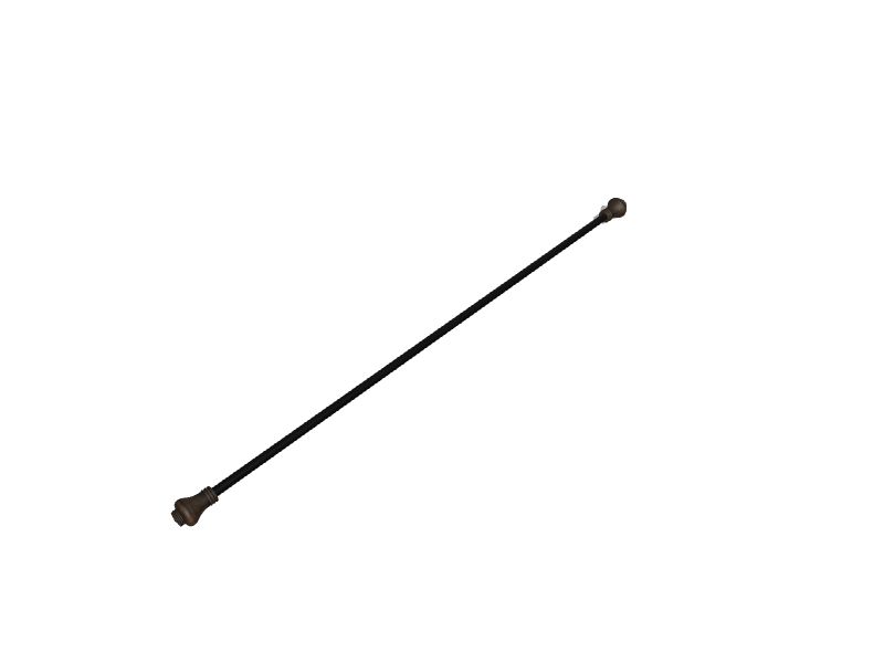 allen + roth Allen and Roth 72-in to 144-in Umber Steel Single Curtain