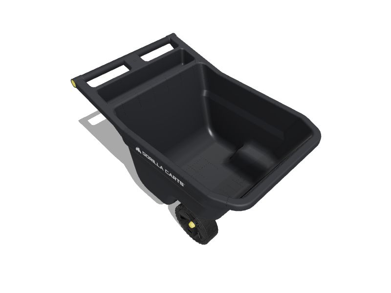 Gorilla Carts 5cu ft Plastic Yard Cart in the Yard Carts department at