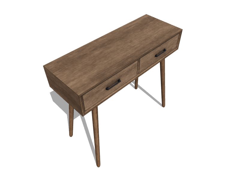 allen + roth 33.75in Brown Modern/Contemporary Writing Desk in the