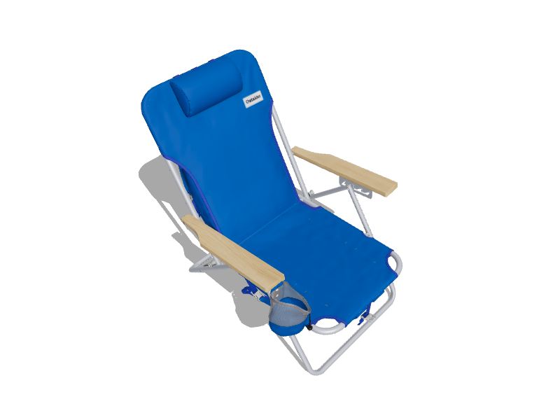 Outsider Blue Folding Beach Chair in the Beach & Camping Chairs
