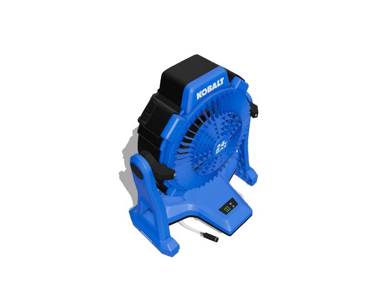 Kobalt 7in 24Volt 3Speed High Velocity Indoor/Outdoor Blue Misting