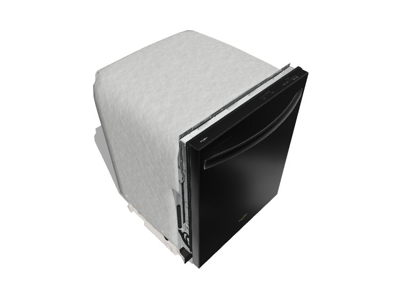 Whirlpool Top Control 24in BuiltIn Dishwasher With Third Rack (Black