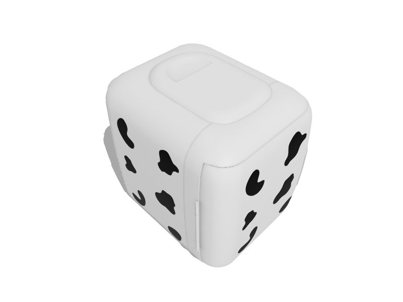 Cooluli Classic 0.14cu ft Standarddepth Freestanding Mini Fridge (Cow