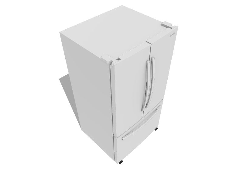 Samsung 28.2cu ft French Door Refrigerator with Ice Maker (White) ENERGY STAR in the French