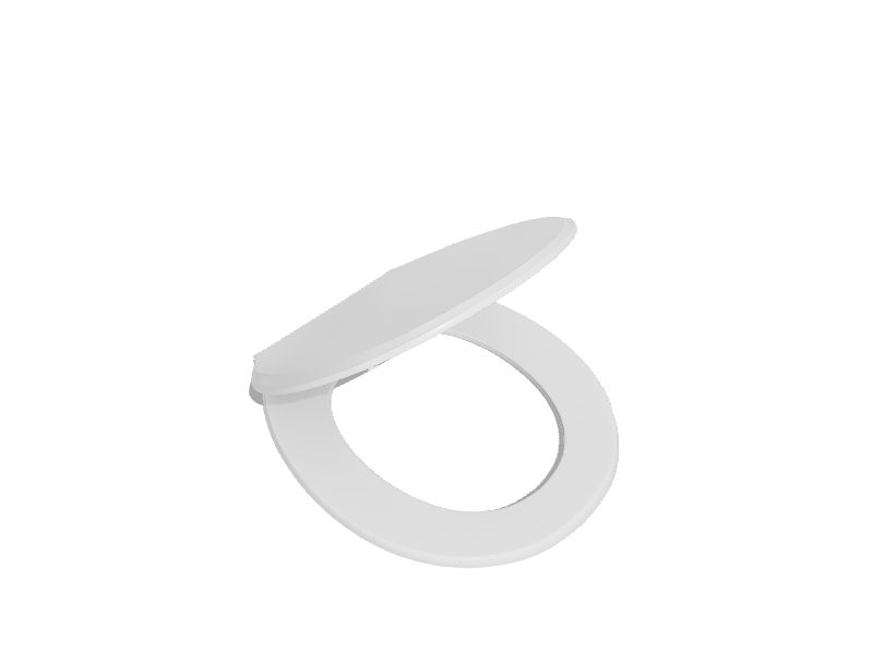 KOHLER Cachet Nightlight Plastic White Round Soft Close Toilet Seat in the Toilet Seats