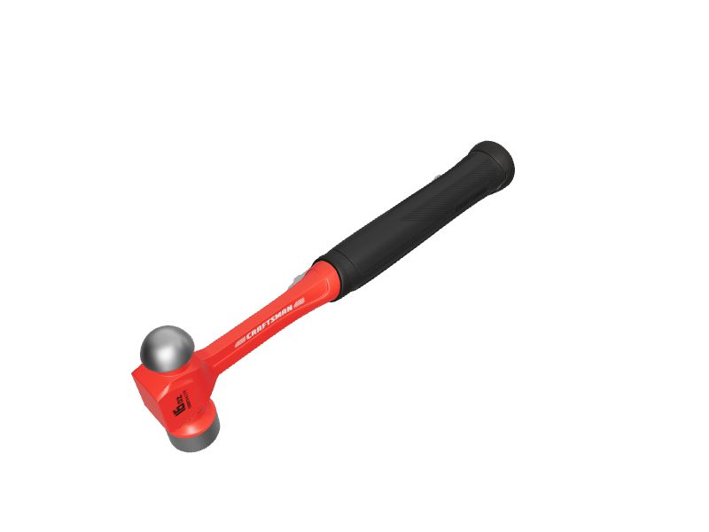 CRAFTSMAN 16oz Rounded Face Steel Head Steel Ball Peen Hammer in the