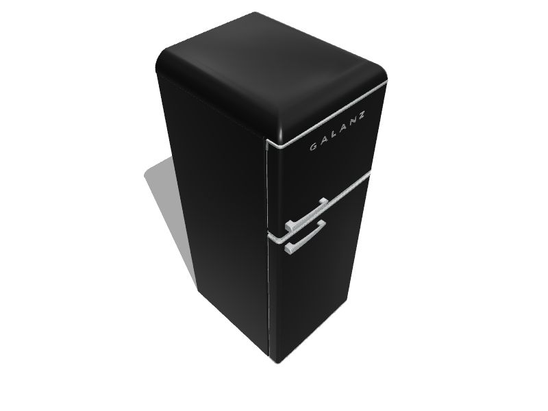 Galanz Retro 10cu ft TopFreezer Refrigerator (Vinyl Black) ENERGY