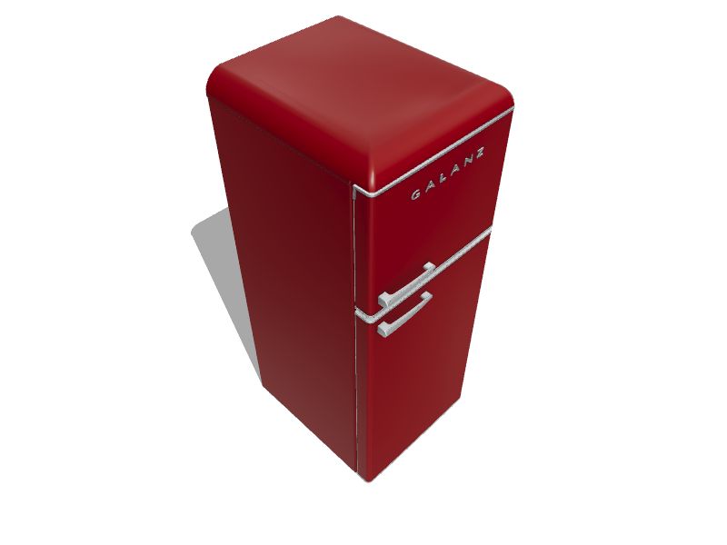 Galanz Retro 10cu ft TopFreezer Refrigerator (Hot rod red) ENERGY