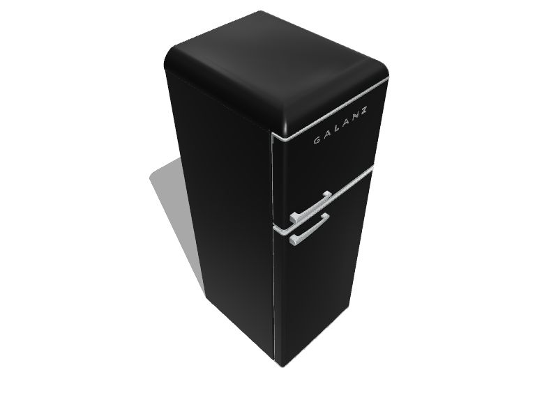Galanz Retro 12cu ft TopFreezer Refrigerator (Vinyl Black) ENERGY