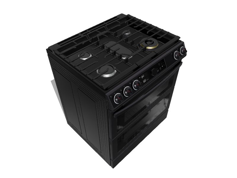Samsung 30in Standard 5 Burners 3.4cu ft / 2.7cu ft Selfcleaning