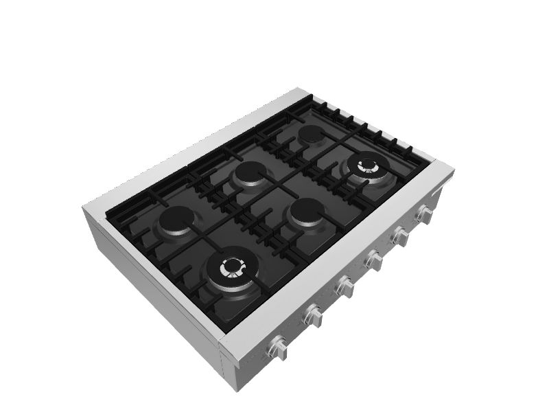 Bosch 800 Series Industrial Style 36in 6 Burners Stainless Steel Gas