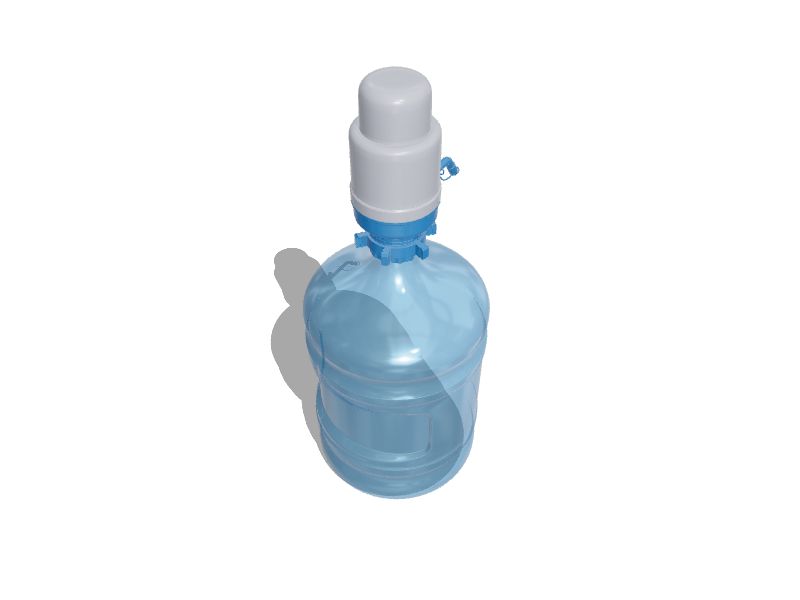 Vitapur Gray Water Bottle Pump in the Water Coolers department at