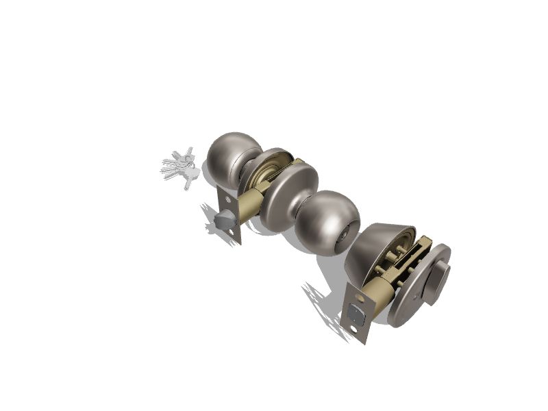 Premier Lock Keyed Alike Entry Door Stainless Steel Exterior Single