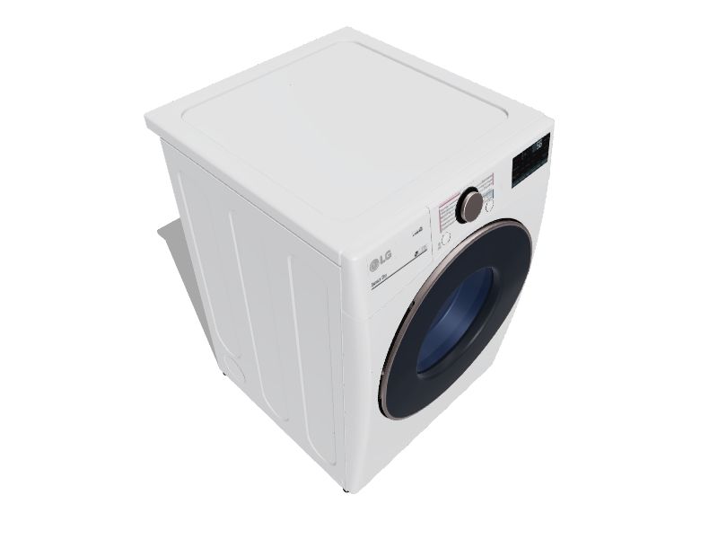 LG True Steam 7.4cu ft Stackable Steam Cycle Smart Electric Dryer