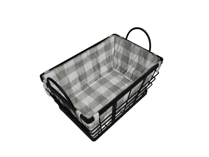 allen + roth 12in W x 6in H x 8in D Antique Gray and Grey and White