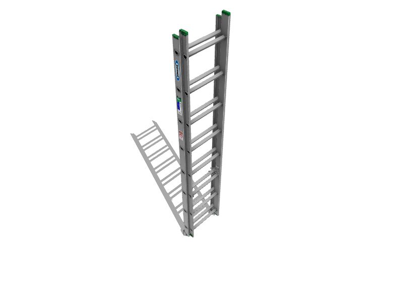 Werner D12002 16ft Aluminum Type 2225lb Load Capacity Extension