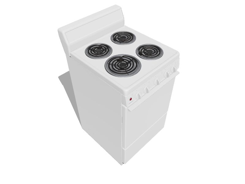 Holiday 20in 4 Elements 2.4cu ft Freestanding Electric Range (White