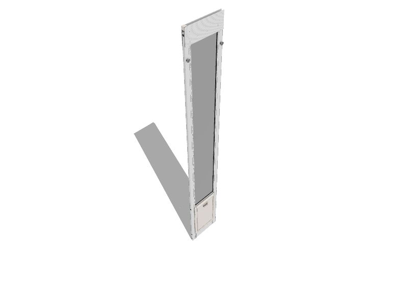 Ideal Pet Products 11.5in x 77.625in White Aluminum Medium (26 40lb