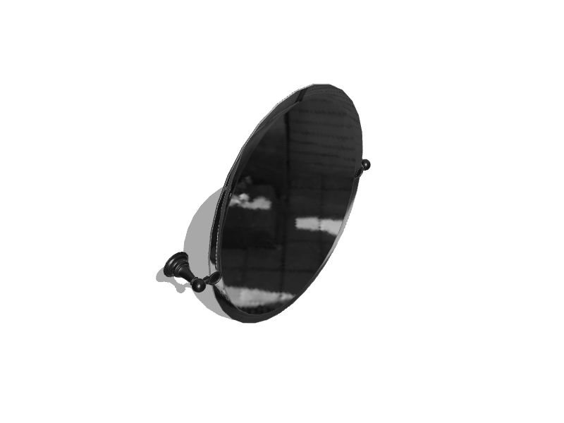 Delta Providence 19in W x 26in H Bronze Oval Frameless