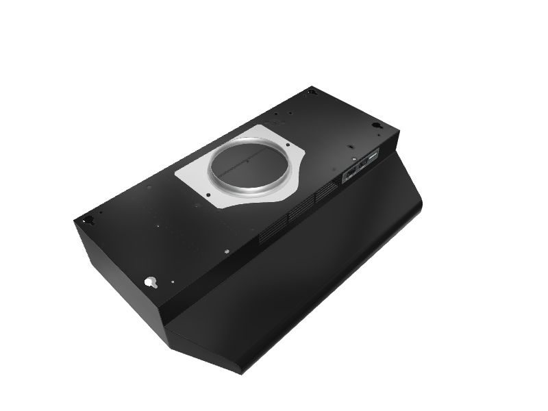 Broan 30in Ducted Black Range Hood in the