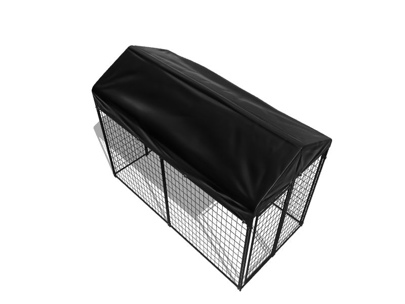 Lucky Dog 4ft L x 4ft W x 6ft H Dog Kit with Roof in the Crates