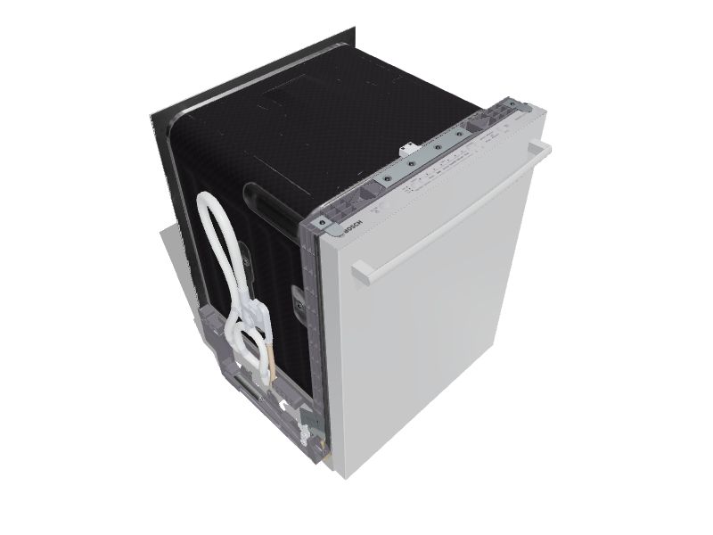 Bosch Ascenta Top Control 24in BuiltIn Dishwasher (White), 50dBA at